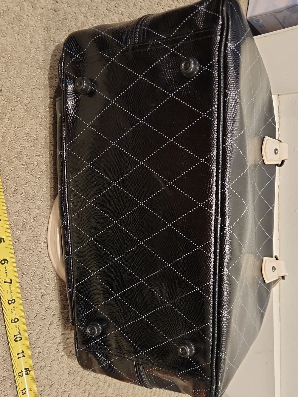 NEW/ VINTAGE Mary Kay Deluxe Black Cream Consultant Travel Luggage Tote Bag